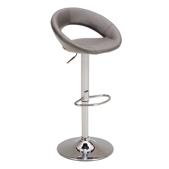 Knox Adjustable Height Swivel Bar Stool, Faux Leather - image 1