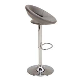 Knox Adjustable Height Swivel Bar Stool, Faux Leather - thumbnail 3