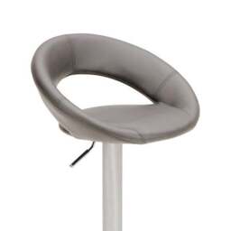 Knox Adjustable Height Swivel Bar Stool, Faux Leather - thumbnail 6