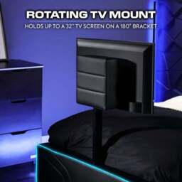 X Rocker Oracle Gaming TV Bed Frame with Neo Fibre LED - thumbnail 3
