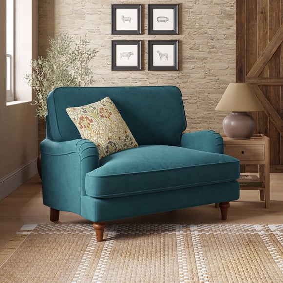 Beatrice II Velvet Snuggle Chair - image 1