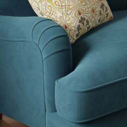 Beatrice II Velvet Snuggle Chair - thumbnail 3