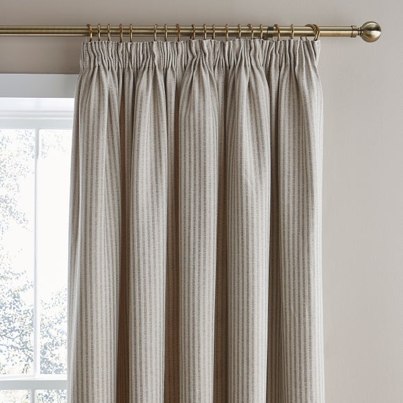 Churchgate Herringbone Striped Pencil Pleat Curtains - image 1