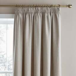Churchgate Herringbone Striped Pencil Pleat Curtains - thumbnail 1