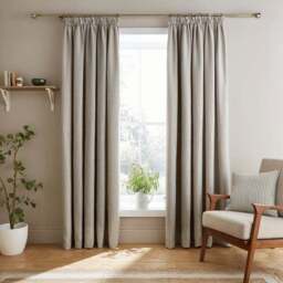 Churchgate Herringbone Striped Pencil Pleat Curtains - thumbnail 2