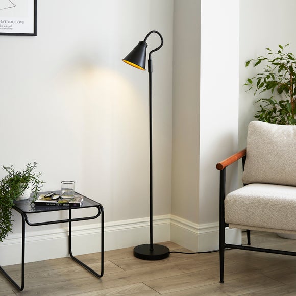 Newton Industrial Goose Neck Adjustable Floor Lamp - image 1