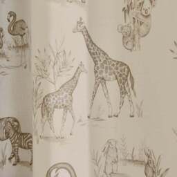 Sketched Animal Eyelet Curtains - thumbnail 4