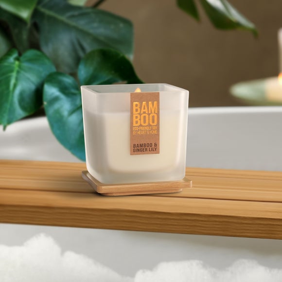 Heart and Home Bamboo & Ginger Lily Jar Candle - image 1