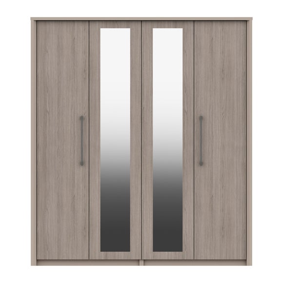 Dolan 4 Door Wardrobe, Mirrored
