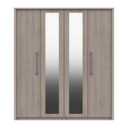Dolan 4 Door Wardrobe, Mirrored