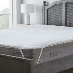 Essentials Memory Foam Mattress Topper White