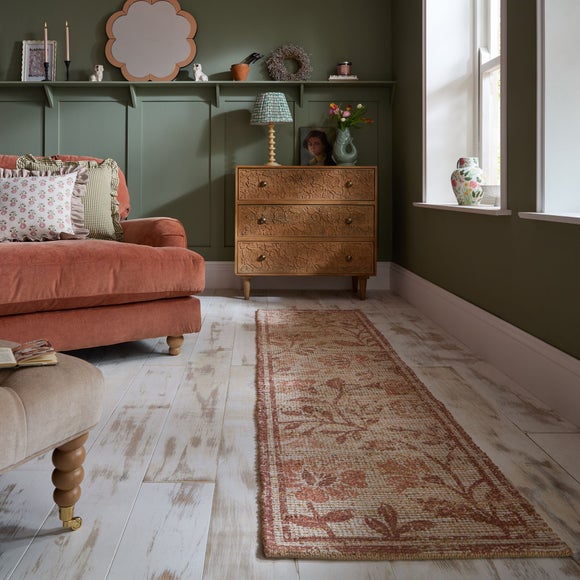 Dua Floral Jute Runner - image 1