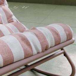 Rocking Chair with Striped Cushion - thumbnail 3