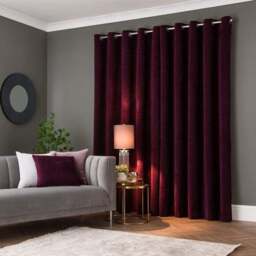Genoa Chenille Blackout Eyelet Curtains - thumbnail 4