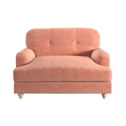 Martha Vintage Velvet Snuggle Chair - thumbnail 2