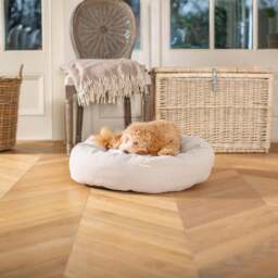 Lords and Labradors Herringbone Donut Dog Bed - thumbnail 1