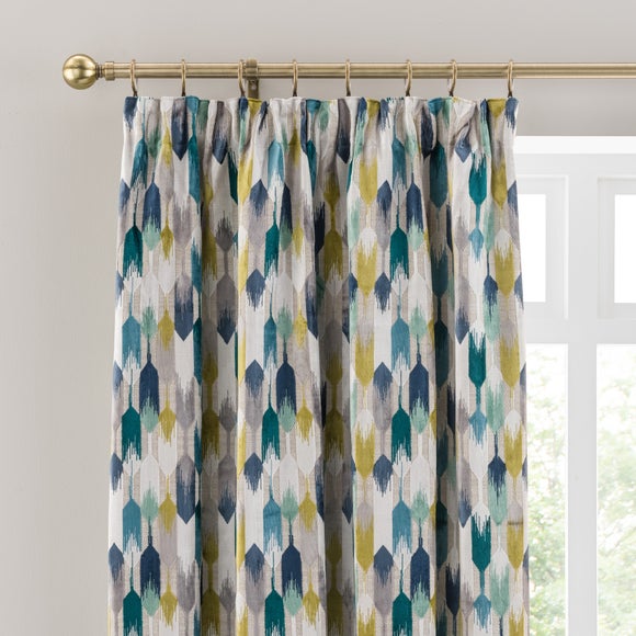 Kelso Cut Velvet Pencil Pleat Curtains - image 1