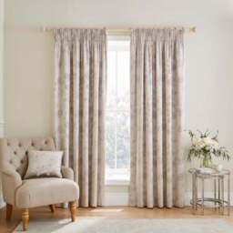 Dorma Banbury Jacquard Polycotton Blackout Pencil Pleat Curtains - thumbnail 2