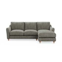 Hattie Tonal Plush Chenille Corner Chaise Sofa - thumbnail 2