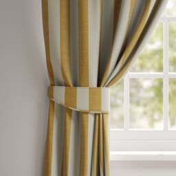 Elements Stripe Linen Look Made to Order Curtain Tieback