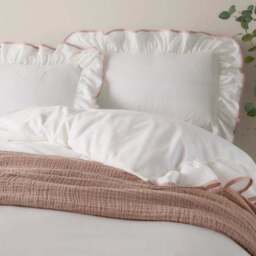 Wylder Nature Blousey 100% Cotton Sateen Duvet Cover & Pillowcase Set - thumbnail 2
