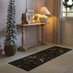 Heritage Deer Vintage Festive Washable Runner - thumbnail 6