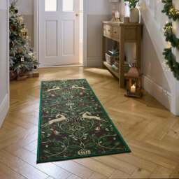 Heritage Deer Vintage Festive Washable Runner
