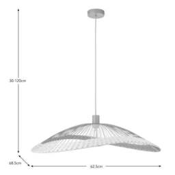 Florento Rattan Pendant Ceiling Light - thumbnail 6