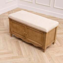 Voyage Maison Rosalie Oak Storage Bench - thumbnail 3