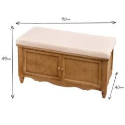 Voyage Maison Rosalie Oak Storage Bench - thumbnail 6