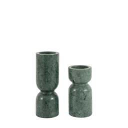 Set of 2 Taraza Marble Candlestick Holders