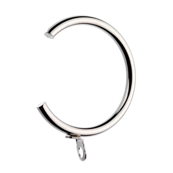 Pack of 6 Unlined 28mm Bay Pole Passover Curtain Rings