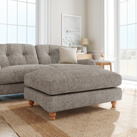 Martha Chunky Chenille Footstool - image 1