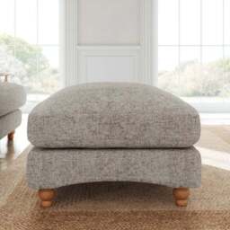 Martha Chunky Chenille Footstool - thumbnail 2