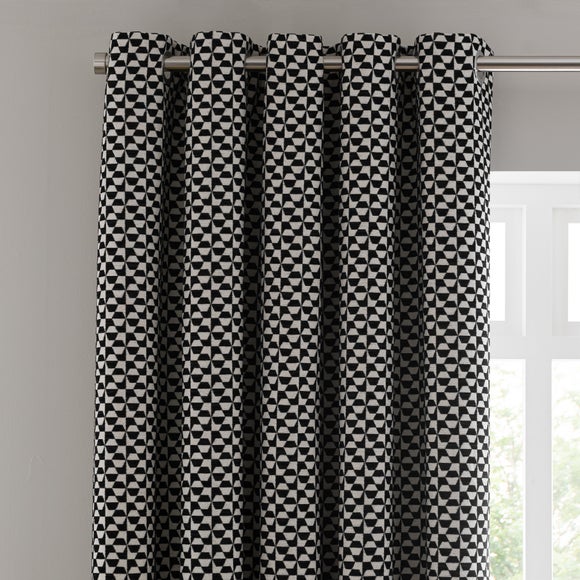 Geo Checkerboard Eyelet Curtains - image 1