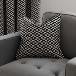 Geo Checkerboard Eyelet Curtains - thumbnail 5