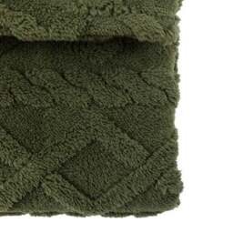 Forest Cable Stitched Throw Blanket - thumbnail 4