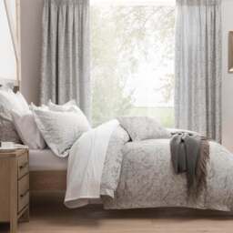 Dorma Winchester Jacquard Grey Duvet Cover - thumbnail 1