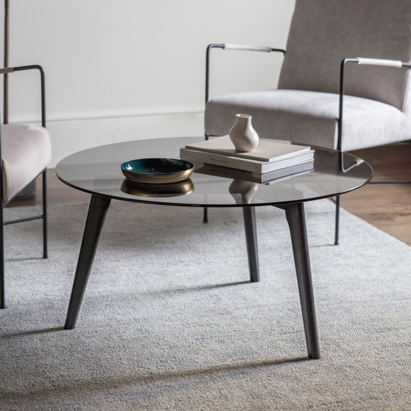 Brea Round Coffee Table, Glass - image 1