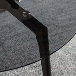 Brea Round Coffee Table, Glass - thumbnail 2