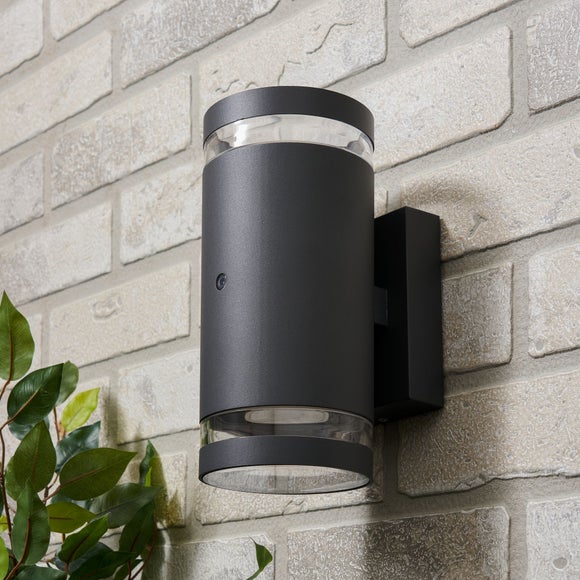 Skye Modern 2 Light Outdoor Sensor Wall Light - image 1