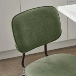 Barker Counter Height Barstool, Faux Leather - thumbnail 3