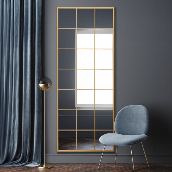 Fenestra Modern Rectangle Window Indoor Outdoor Full Length Wall Mirror - image 1