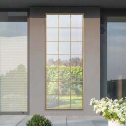 Fenestra Modern Rectangle Window Indoor Outdoor Full Length Wall Mirror - thumbnail 2
