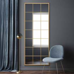 Fenestra Modern Rectangle Window Indoor Outdoor Full Length Wall Mirror - thumbnail 1