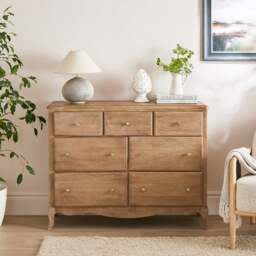 Giselle 7 Drawer Chest, Mango Wood - thumbnail 1