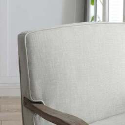 Esme Cream Linen Chair - thumbnail 2