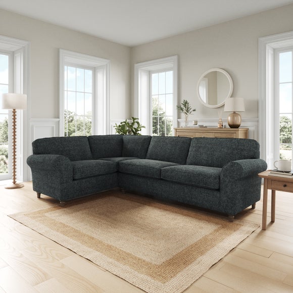 Flori Chunky Chenille Corner Sofa - image 1