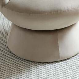 Tulip Velvet Curved Swivel Accent Chair - thumbnail 5