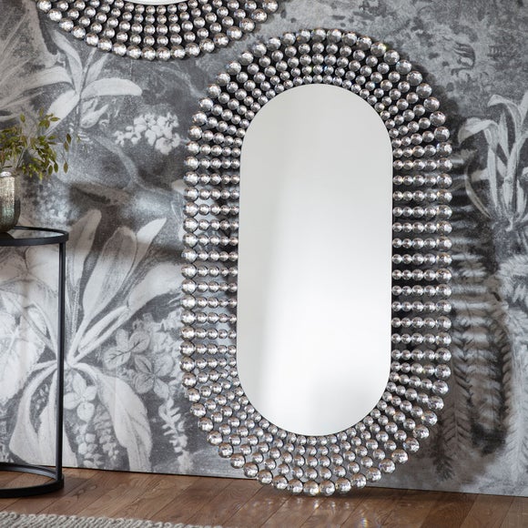 Sheraton Jewelled Oval Wall Mirror - image 1